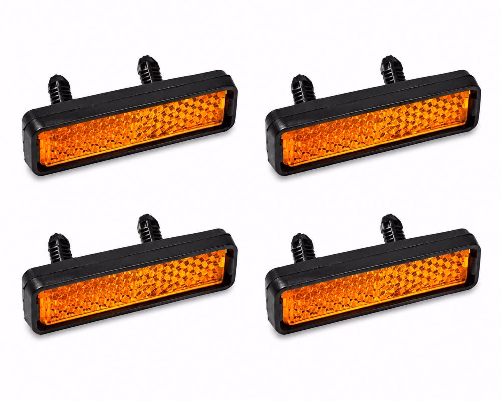 POINT Pedalreflektoren 4er-Set - steckbar, 50 x 8 mm