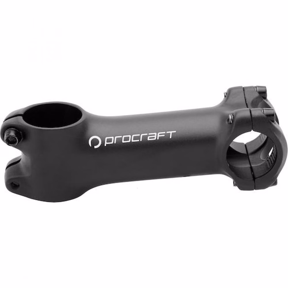 Procraft Ahead Vorbau SL 6° / 130 mm, 25,4 mm, Schwarz - Leichter Aluminium-Vorbau mit CNC-Bearbeitung