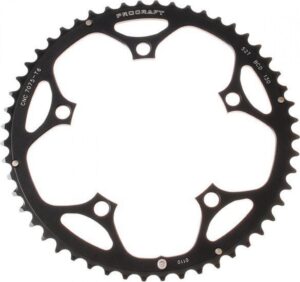 Procraft Kettenblatt RR 130 10-fach 50 Z schwarz - präziser Antrieb für Rennräder