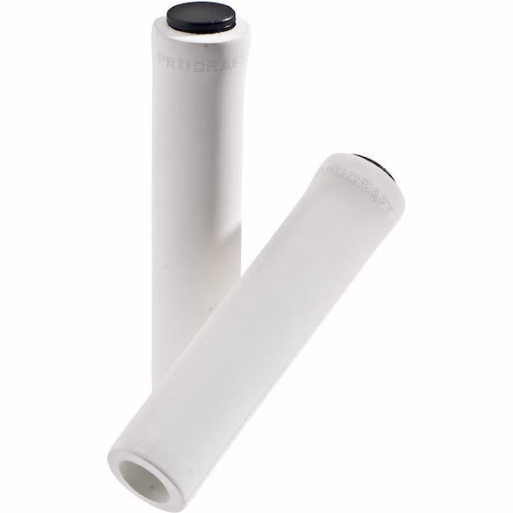 Procraft PRC SG1 Lenkergriffe 130 mm Weiß - Race- und Marathon-Material ohne Lockringe