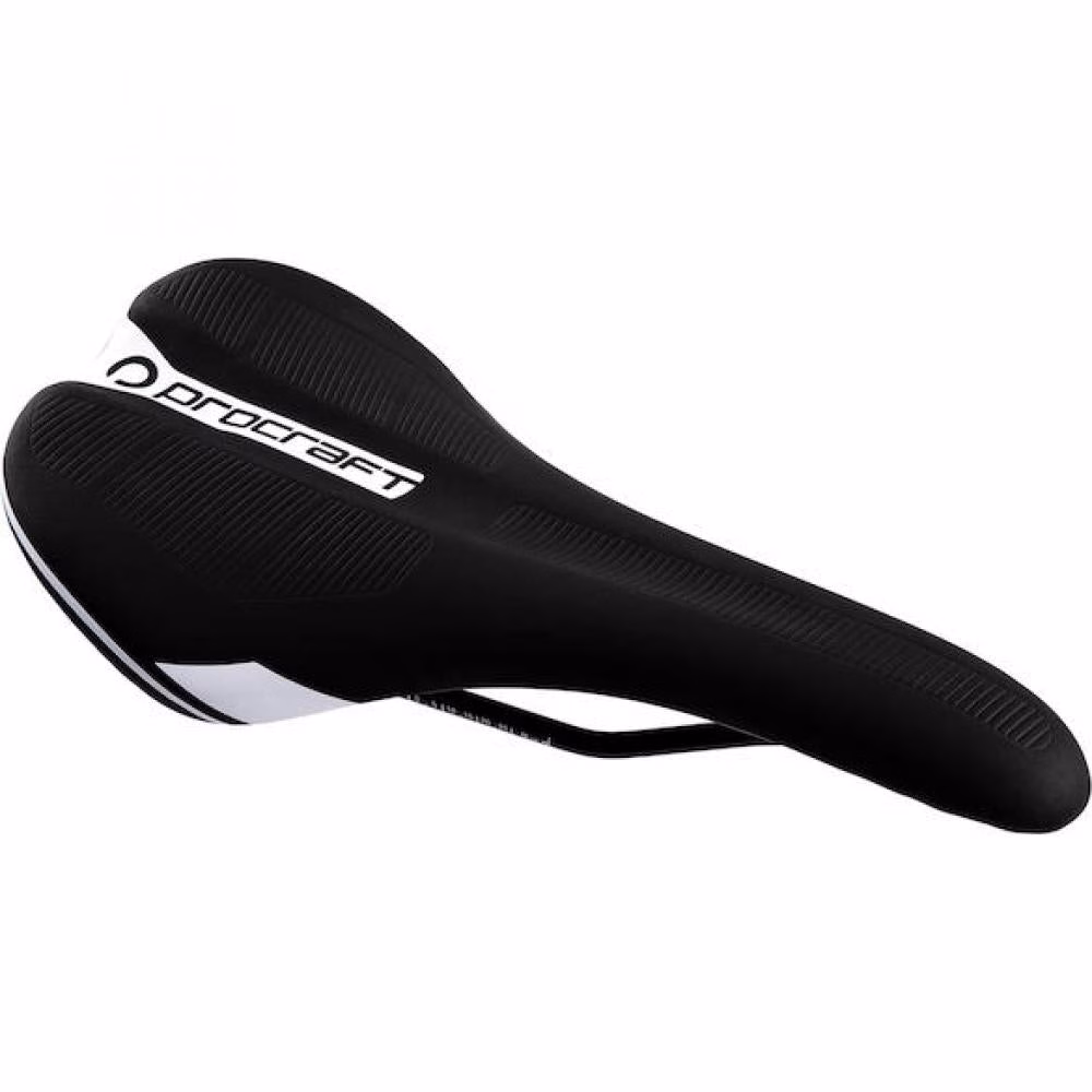 Procraft Sattel Race 278 x 140 mm Weiß - sportlicher Rennradsattel für Komfort
