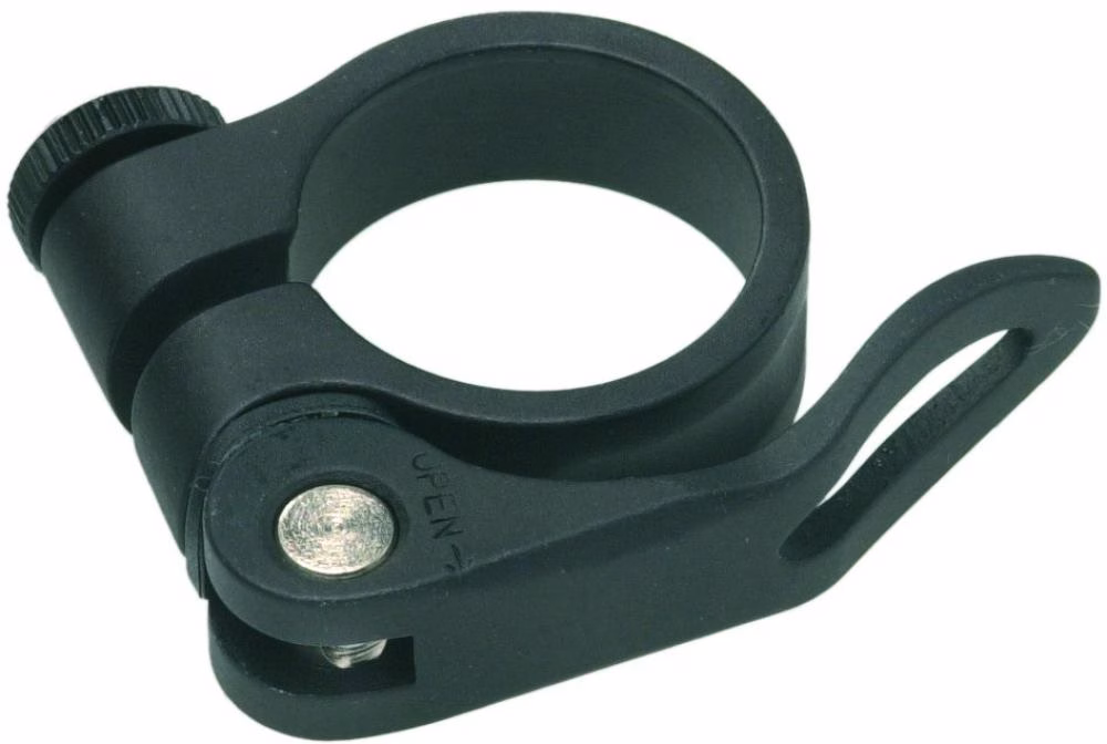 Procraft Sattelstützklemme Elite QR Ø 31,8 x 14 mm Schwarz - Schnellspanner mit ergonomischem Hebel
