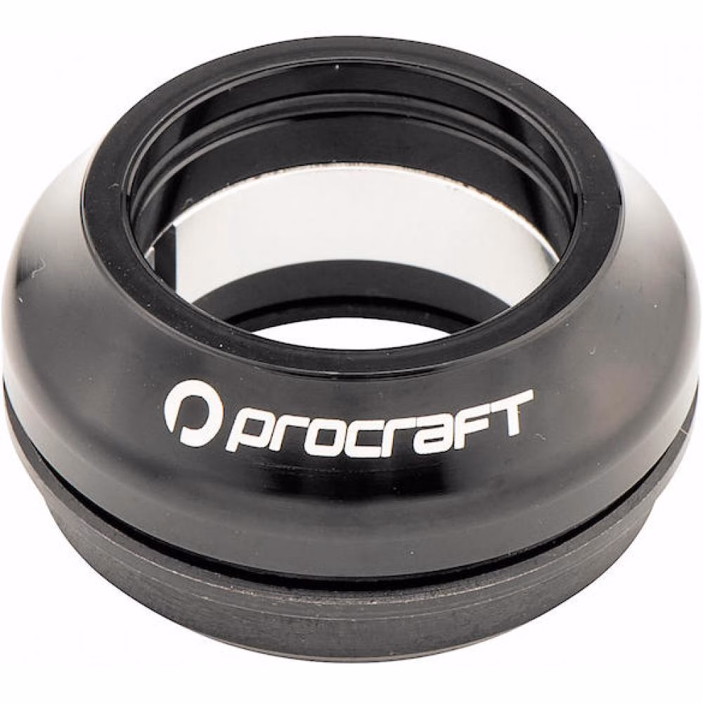 Procraft Steuersatz SIO 1 1/8" Schwarz - semi-integrierter Ahead-Steuersatz oben
