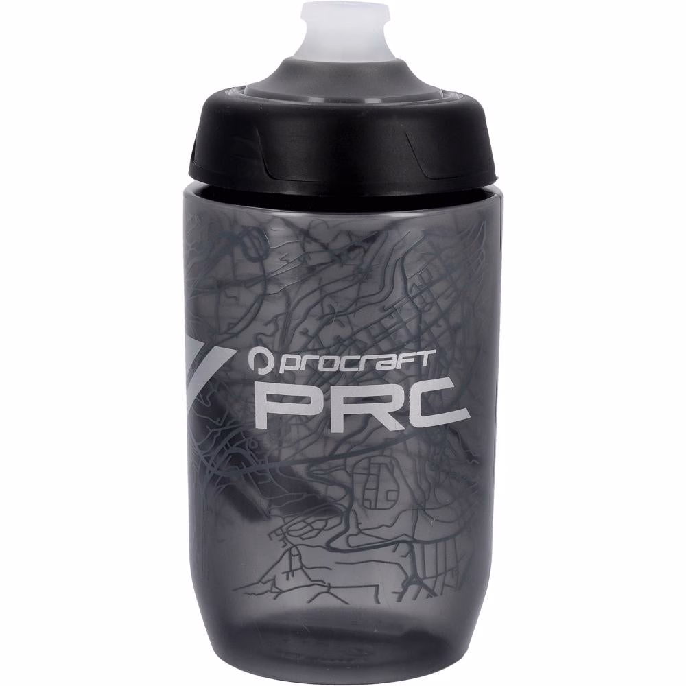 Procraft Trinkflasche Origin 500 ml smoke/silber - leichte, BPA-freie Fahrradlasche