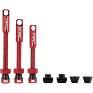 Procraft Tubeless-Ventile PRC 60 mm Rot - Leichte Aluminium-Ventile für Tubeless-Systeme