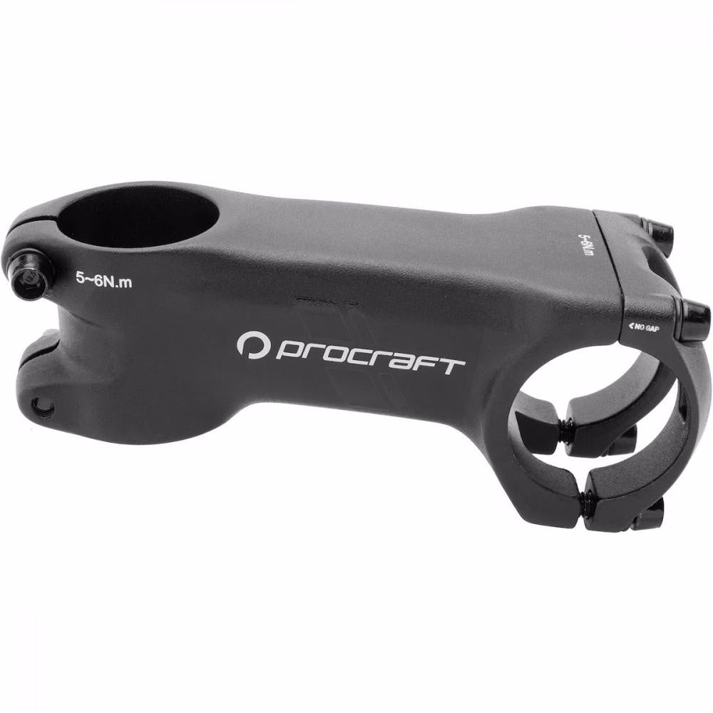 Procraft Vorbau Road Race -7° 60 mm, 31,8 mm Schwarz - Leichter Aluminium Rennrad Vorbau