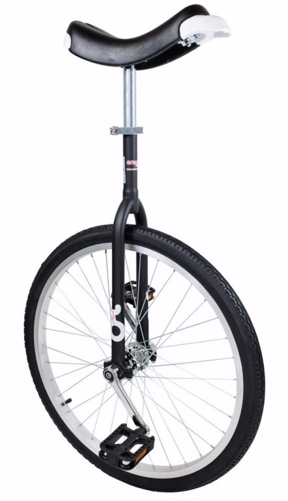 QU-AX Einrad OnlyOne 24" schwarz Alufelge, Reifen schwarz