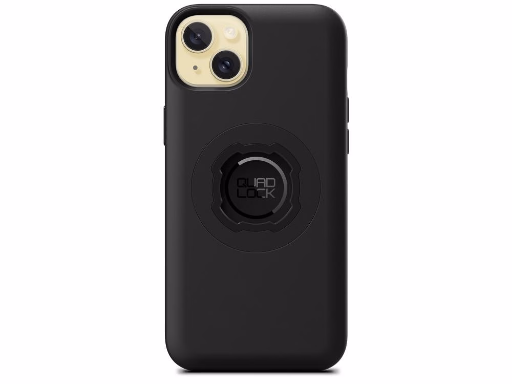 Quad Lock MAG Case iPhone 15 Plus Schwarz - Stoßfest, MagSafe-kompatibel, Slim Design, Twist-Lock & Magnet-Halterung