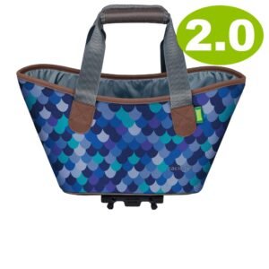 Racktime Agnetha 2.0 Fahrrad-Einkaufstasche deep ocean 34x25x37 cm, 18 L, mit Snapit Adapter, wasserdicht & abnehmbar