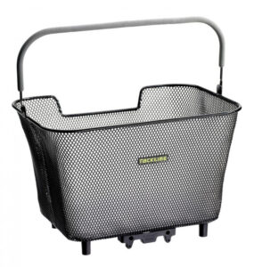 Racktime Baskit kleiner Fahrradkorb schwarz  42x27x30 cm, Systemkorb mit Snapit Adapter, stabil & abnehmbar
