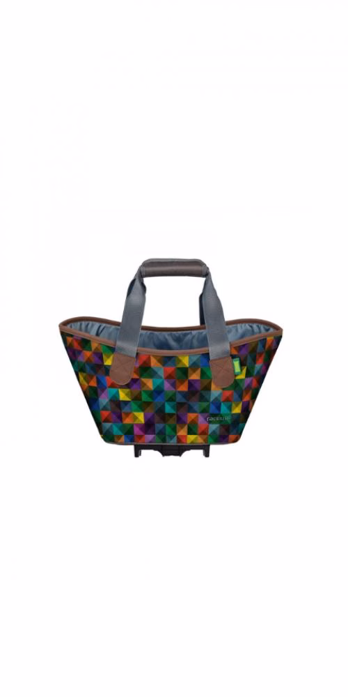 Racktime Einkaufstasche Agnetha 2.0 parrot, 15 Liter, Snapit 2.0 Adapter, 34×25,5×37 cm, wasserabweisend, 6 kg Traglast