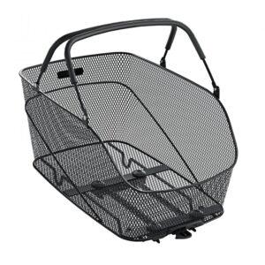 racktime Fahrradkorb Bask-it Trunk Mid 24L Fahrradkorb - Snap-it Adapter schwarz 44x30x25cm 1 57kg max. 10kg Zuladung Schaumstoffgriffe ideal für Einkäufe