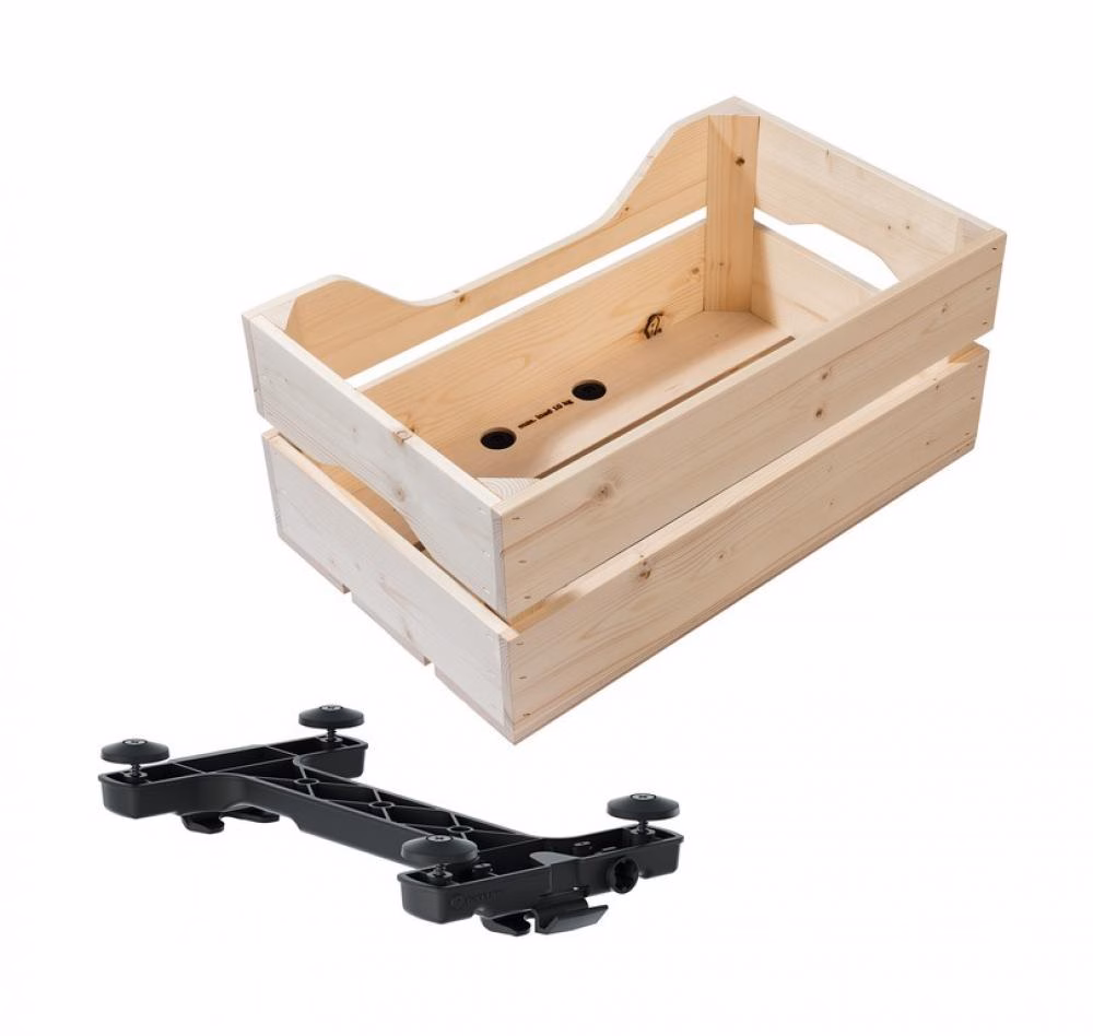 Racktime Holzbox Woodpacker 2.0 49x24,1x29,5cm natur 25l Snapit 2.0