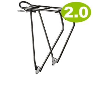 racktime Lightit 2.0 Gepäckträger 28 schwarz â Leichter Aluminium-Fahrradgepäckträger - Snapit 2.0 kompatibel max. 25 kg Traglast für 28 Räder ca. 610 g