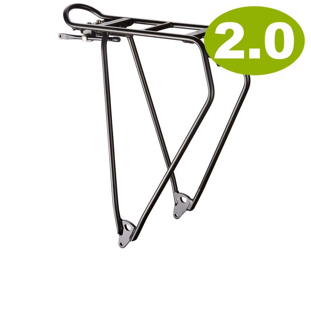 racktime Lightit 2.0 Gepäckträger 28 schwarz â Leichter Aluminium-Fahrradgepäckträger - Snapit 2.0 kompatibel max. 25 kg Traglast für 28 Räder ca. 610 g