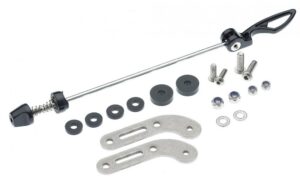 racktime Schnellspanner-Adapterset 180 mm Silber - Gepäckträger-Montage ohne Ösen
