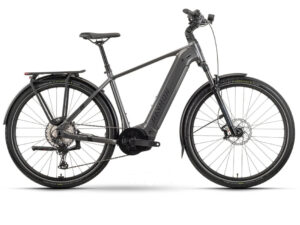 Raymon Tahona Diamond High | Trekking E-Bike | 29" | 800Wh Bosch Performance CX | metalgrey / black / citron Größe: 49 cm