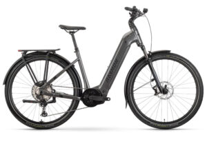 Raymon Tahona Diamond Low | Trekking E-Bike | 29" | 800Wh Bosch Performance CX | metalgrey / black / citron Größe: 44 cm