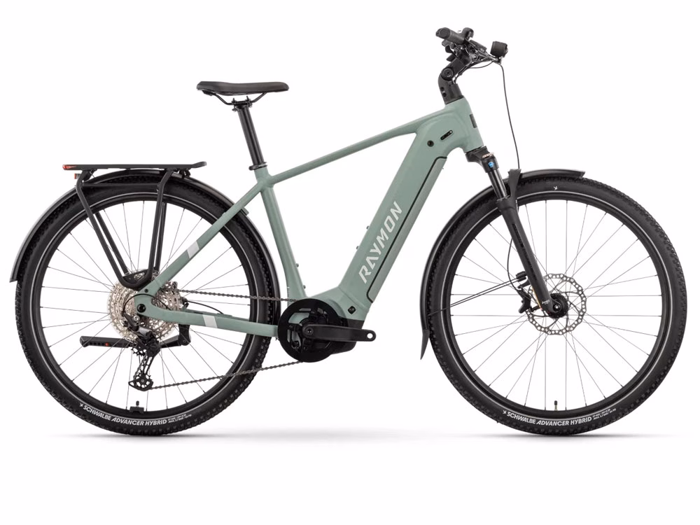 Raymon Tahona Pro High | Trekking E-Bike | 29" | 800Wh Bosch Performance CX | mint / cotton / violet Größe: 49 cm