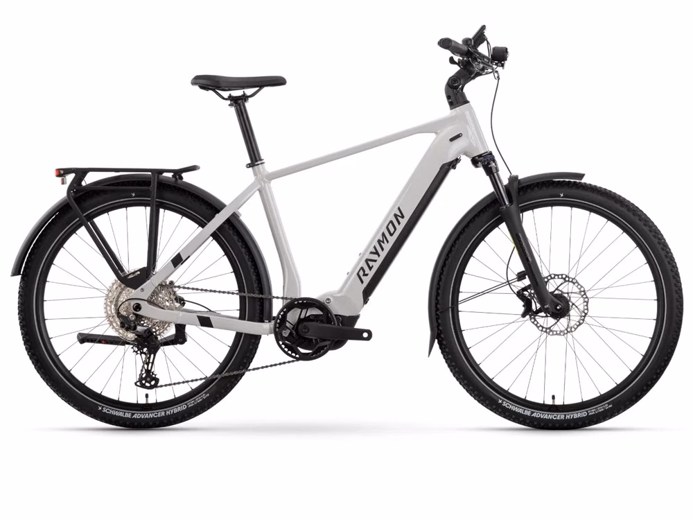 Raymon Tourray Pro High | Trekking E-Bike | 27.5" | 800Wh Yamaha PW-S | storm / black / kobalt Größe: 49 cm