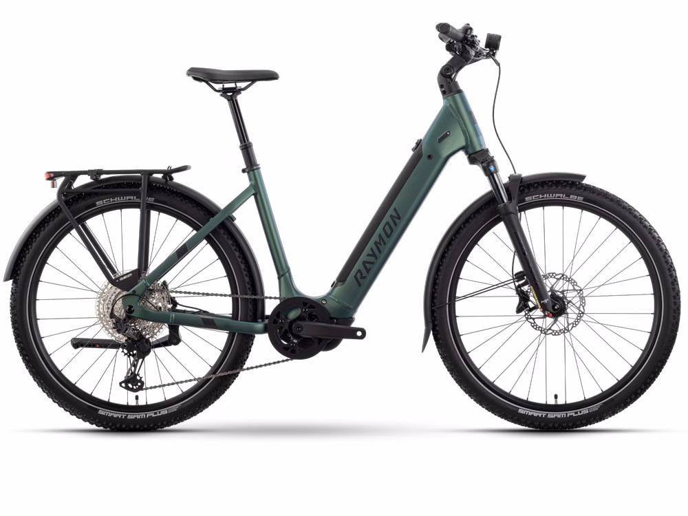 Raymon Tourray Ultra Low | Trekking E-Bike | 27.5" | 800Wh Yamaha PW-X3 | sunlight magic / chrome Größe: 53 cm