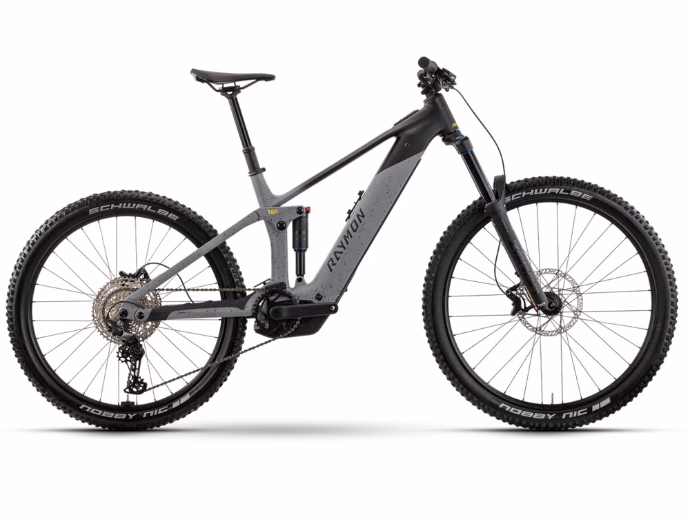 Raymon Vamok Pure | E-MTB Fully | 29/27,5" | 800Wh Bosch Performance CX | grau / schwarz Größe: 44 cm