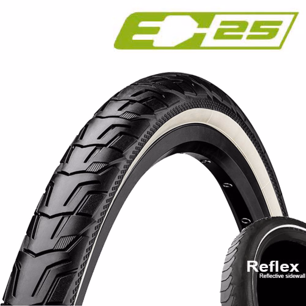 Reifen Continental Conti 47-622 RIDE City, E-25, Draht, Reflex schwarz/creme