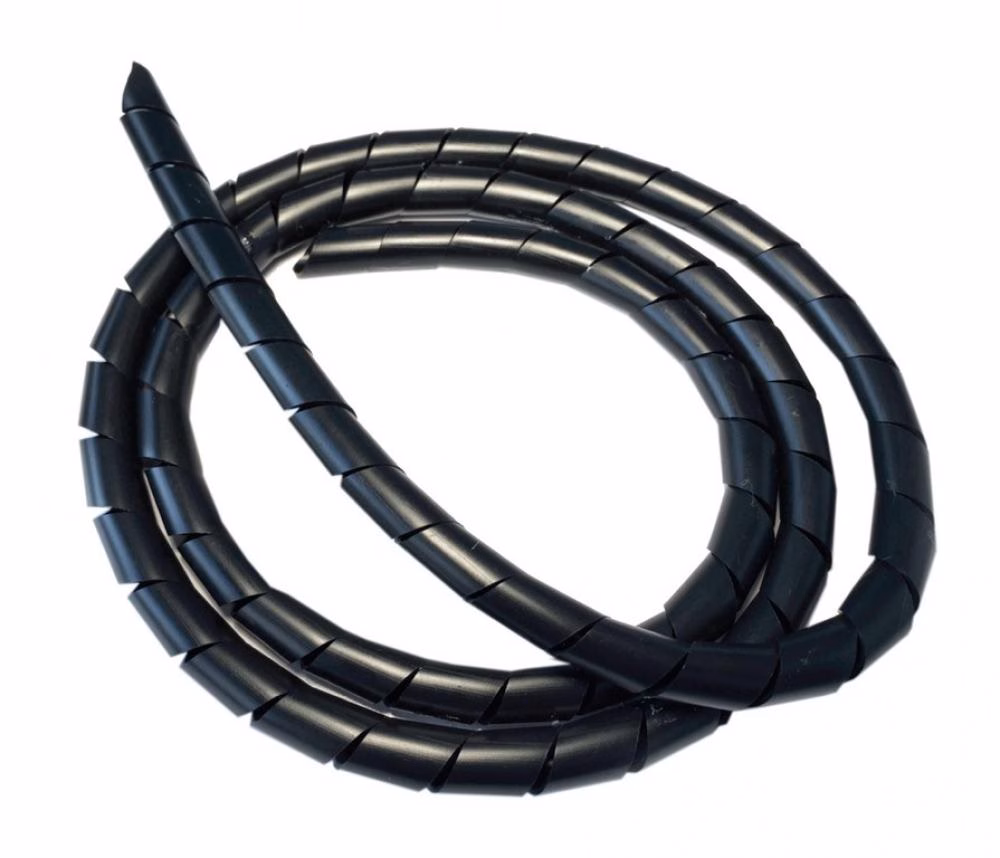 Ridewill Spiralband schwarz flexibel 5m Rolle Ø 8 mm kürzbar
