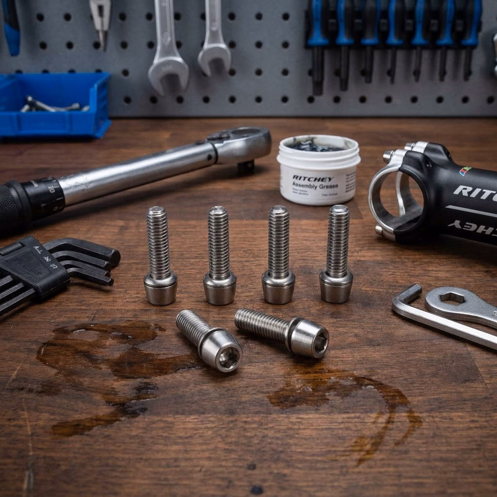 Ritchey WCS-Comp 4Axis Vorbauschrauben, 6 Stück, Edelstahl, silber, kompatibel mit WCS 4Axis Vorbauten, langlebig und korrosionsbeständig