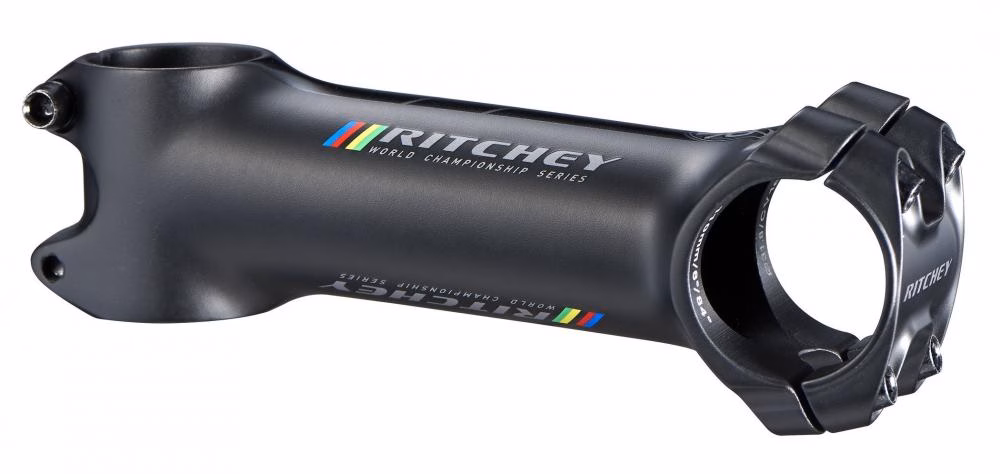 Ritchey WCS C220 Vorbau 130 mm, 17°, 31,8 mm, Blatte Black, leichtes 3D-geschmiedetes 2014 Aluminium, patentierte 220° Lenkerklemmung für optimale Steifigkeit