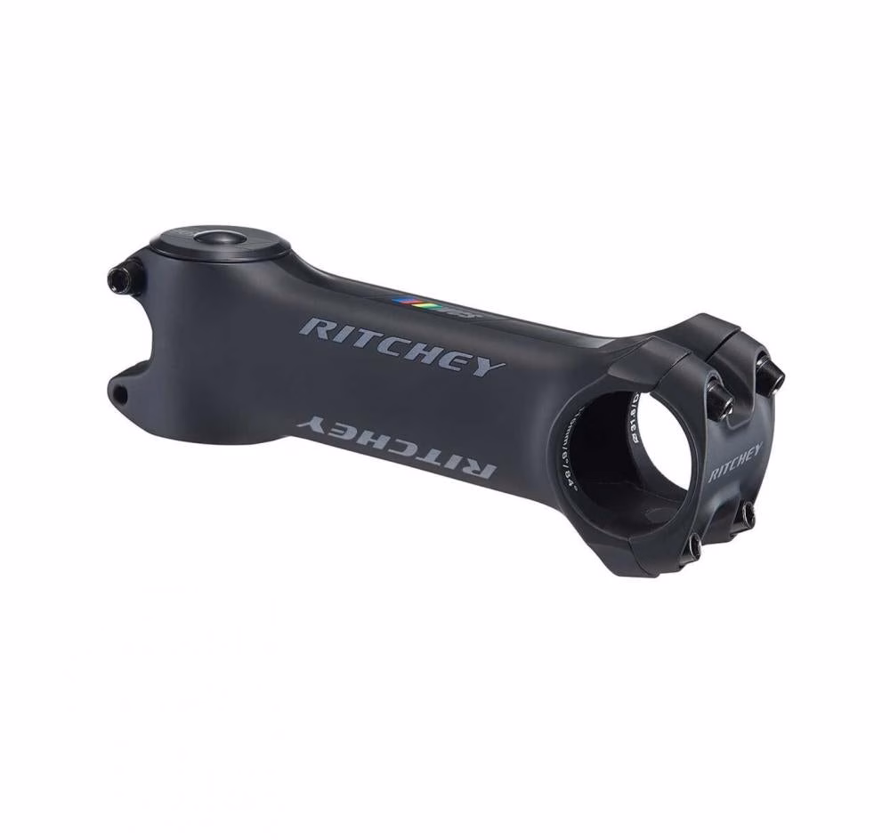 Ritchey WCS Toyon Vorbau 31,8 mm, 80 mm Länge, 6° Neigung, inklusive Ahead-Kappe, Blatte, 220° Lenkerklemmung für optimale Steifigkeit und präzises Handling