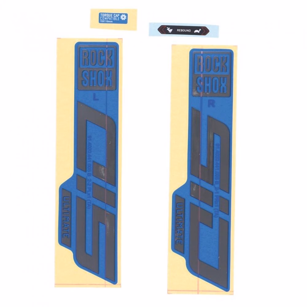 RockShox Gabel Decal-Kit SID Ultimate 27|29 Zoll 11.4018.105.039 gloss Polar-Folie für blau