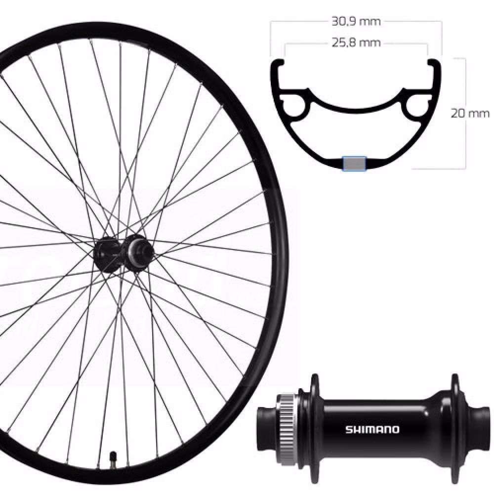 Roland Vorderrad 28" Disc Centerlock schwarz SE RIVAL 30 Aluminium HB-TC500 Steckachse 110mm