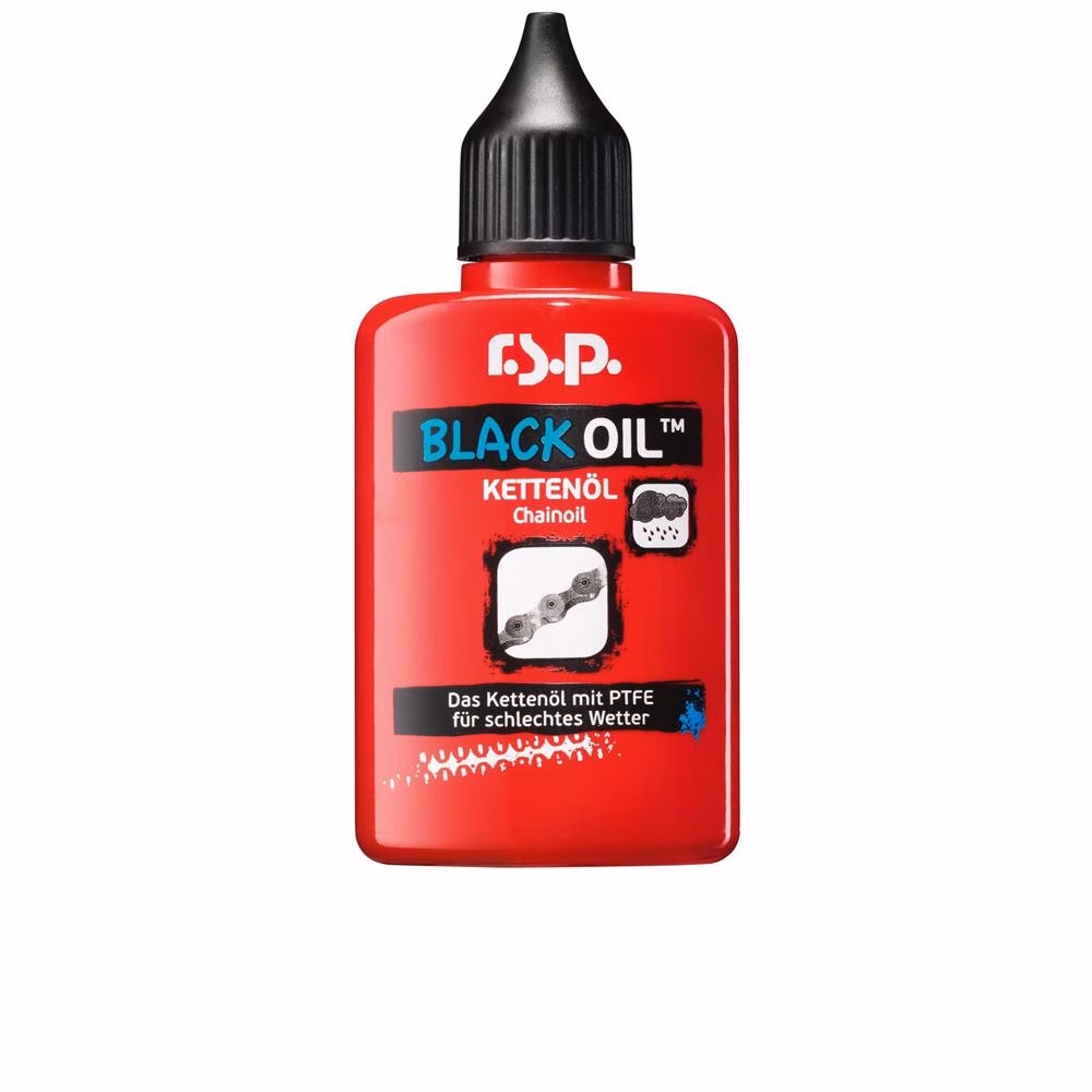 r.s.p. Black Oil Kettenöl 50 ml - PTFE für nasse Bedingungen