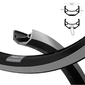 Ryde Felge ANDRA 40 25-584 schwarz 32 Loch VL=8,5