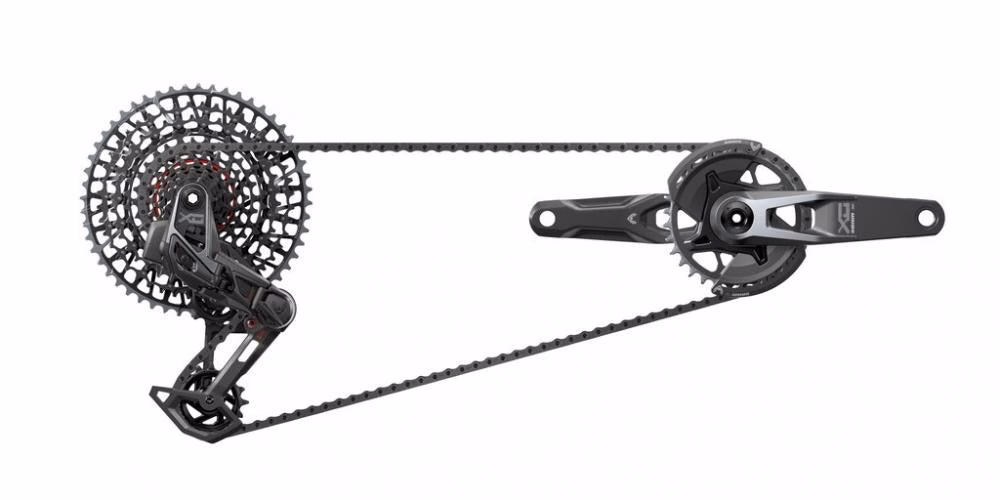 Schaltgr.set SRAM X0 T-Type Eagle AXS V2 DUB MTB Wide,170mm,32Z,XS-1295,10-52Z