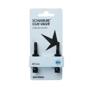 Schwalbe Click Valve Tubeless Ventile (Set 2 Stück) black 40mm Ventil