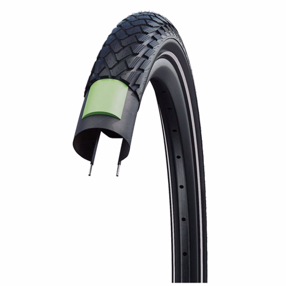 Schwalbe Drahtreifen MARATHON Performance Line GreenGuard 28x2,0 Zoll (50-622) Schwarz - pannensicherer Allround-Reifen