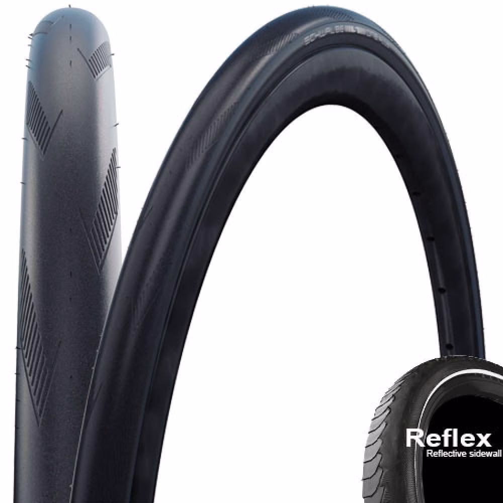 Schwalbe Drahtreifen ONE Plus Performance Line 28x1,1 Zoll (28-622) Schwarz/Reflex - maximaler Pannenschutz