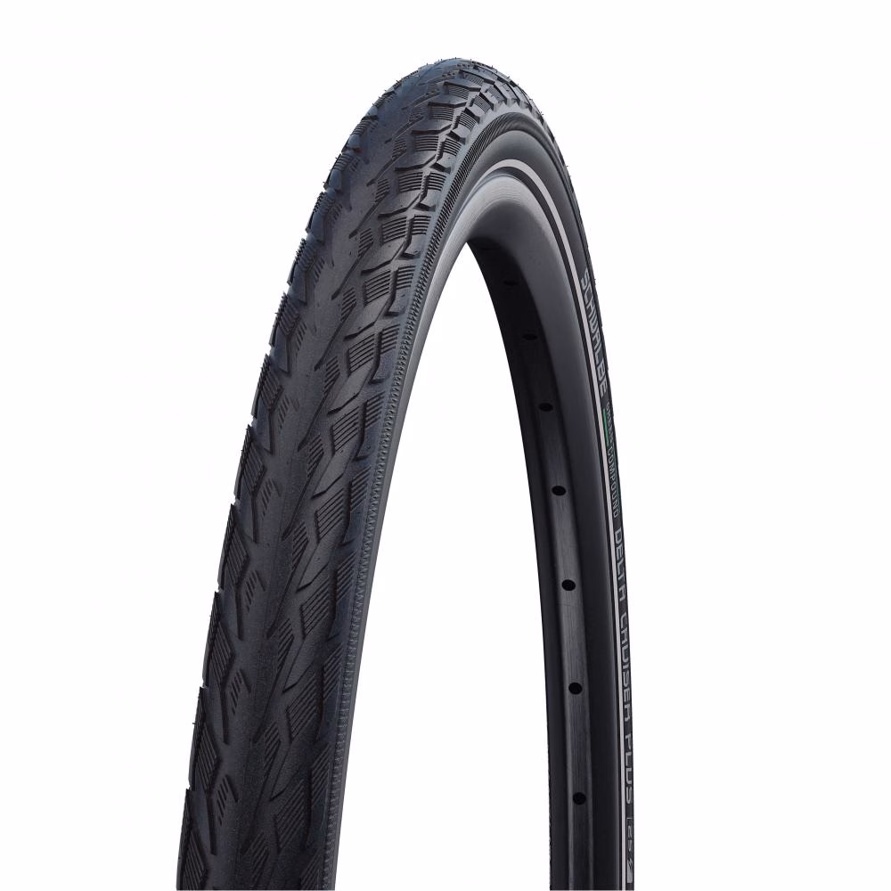 Schwalbe Drahtreifen Reifen Delta Cruiser Plus 28x1.25 32-622 schwarz Reflex E-25 HS431 Draht