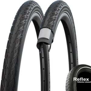 Schwalbe Drahtreifen Reifen Delta Cruiser Plus 28x1.40 37-622 schwarz Reflex E-25 HS431 Draht - Fahrradreifen
