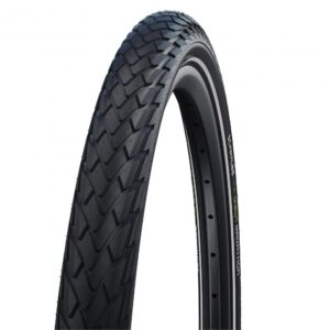 Schwalbe Marathon 28x1.40" (37-622), schwarz mit Reflexstreifen, E-50 zertifiziert, Drahtreifen, HS620 Profil, GreenGuard Pannenschutz, für E-Bikes bis 50 km/h geeignet