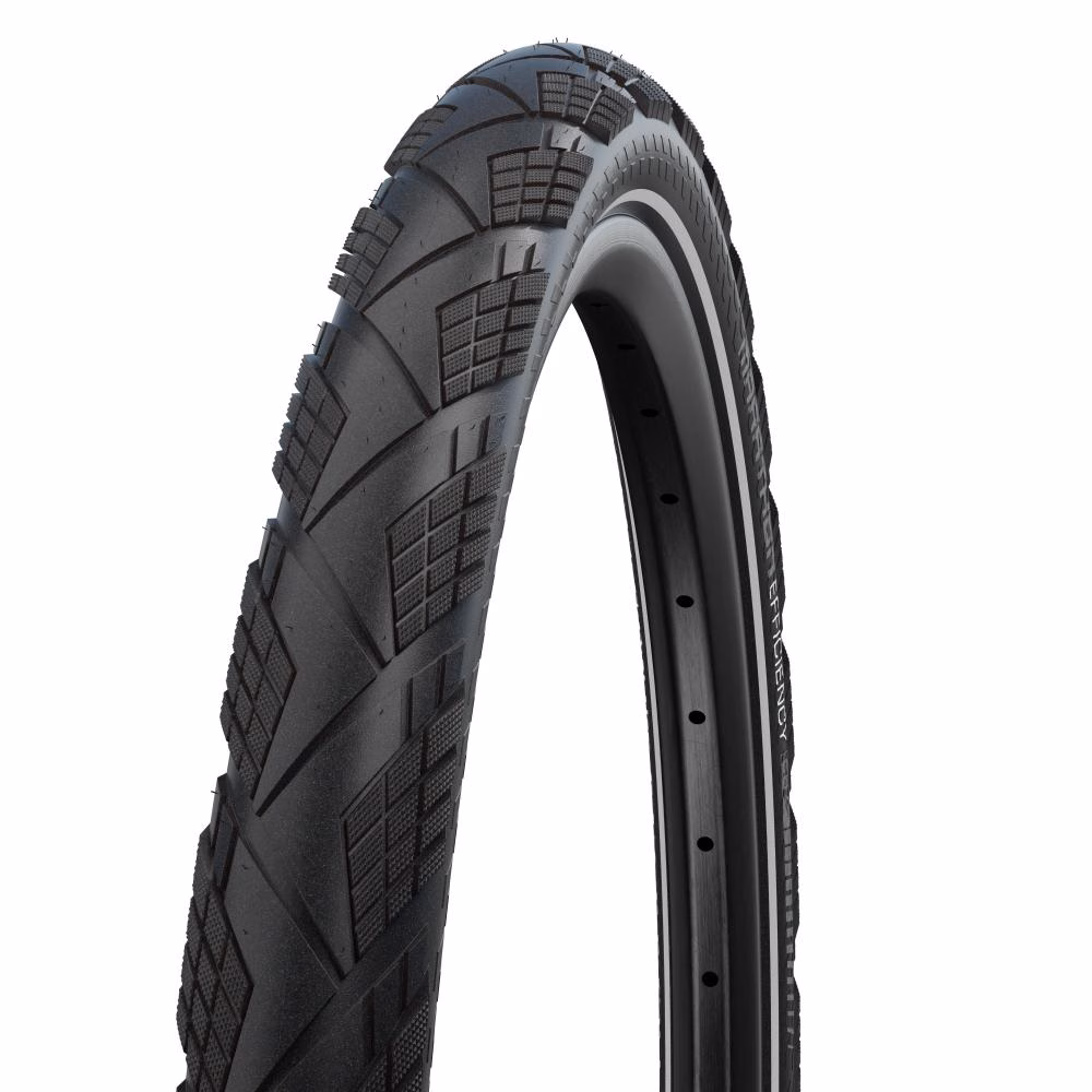 Schwalbe Marathon Efficiency Faltreifen 28 Zoll (50-622) - E-Bike Reifen bis 50 km/h mit Reflex