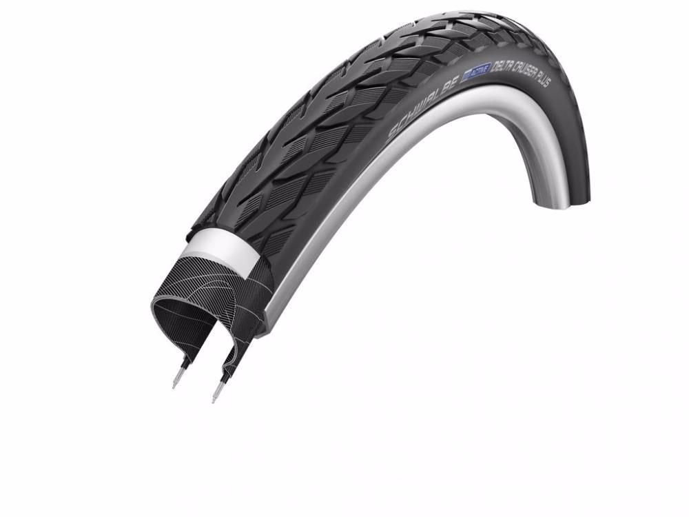 Schwalbe Reifen Delta Cruiser Plus HS431 28x1.25 Zoll 32-622 sw-TwinS Refl.Act.PG SBC E-25