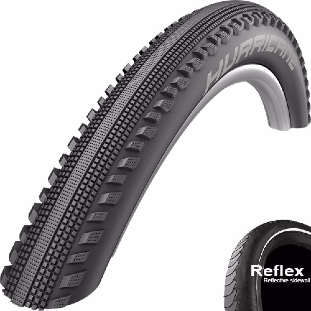 Schwalbe Reifen Hurricane 26x2.10" 54-559 schwarz Reflex E-50 HS499 Draht