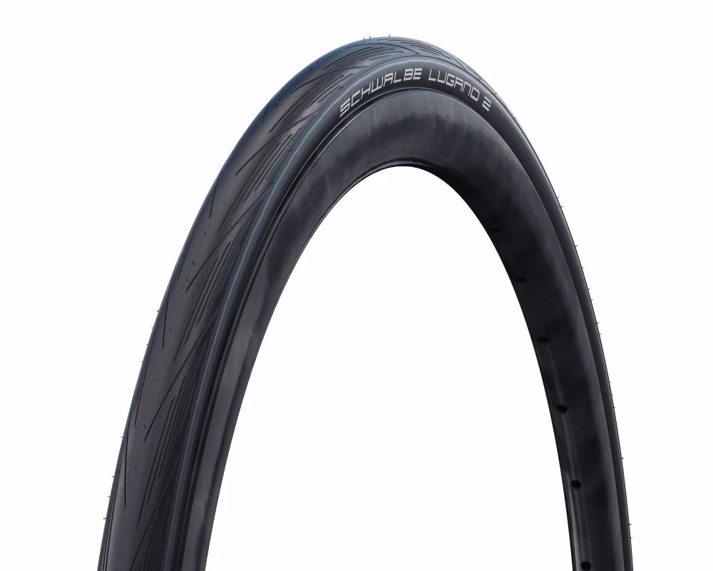 Schwalbe Reifen LUGANO II ENDURANCE 700x25C ETRTO 25-622 SiC Reinforced Tread Active Line Tube E-25 HS471