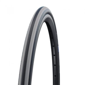 Schwalbe RightRun Rollstuhlreifen 24x1.00" (25-540) schwarz/grau HS387, Drahtreifen mit K-Guard Pannenschutz, 2Grip-Seitenwand, Black'n'Roll Compound, max. 60kg, 6-10 Bar