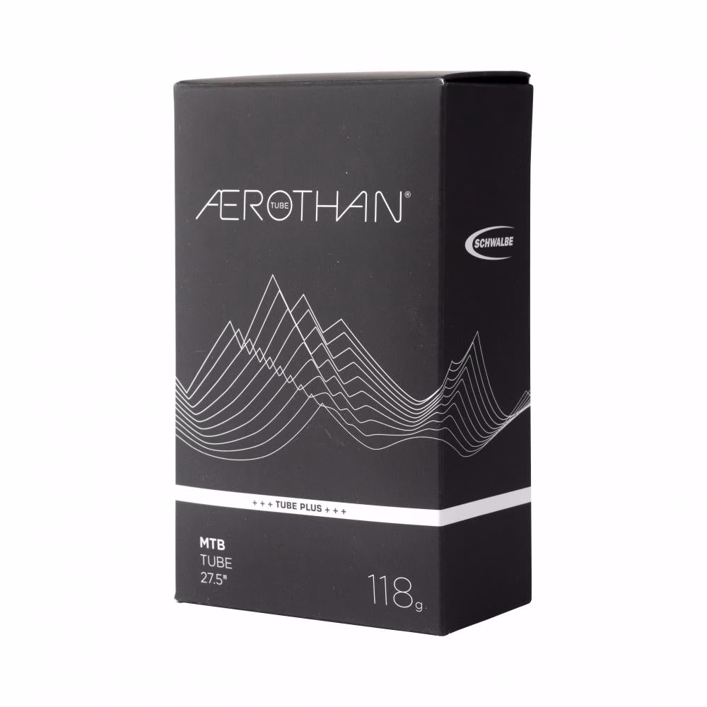 Schwalbe Schlauch AEROTHAN AV21E+ 54/62-584 40mm 54 ROT - extrem leicht & pannensicher - Fahrradschlauch - 27,5