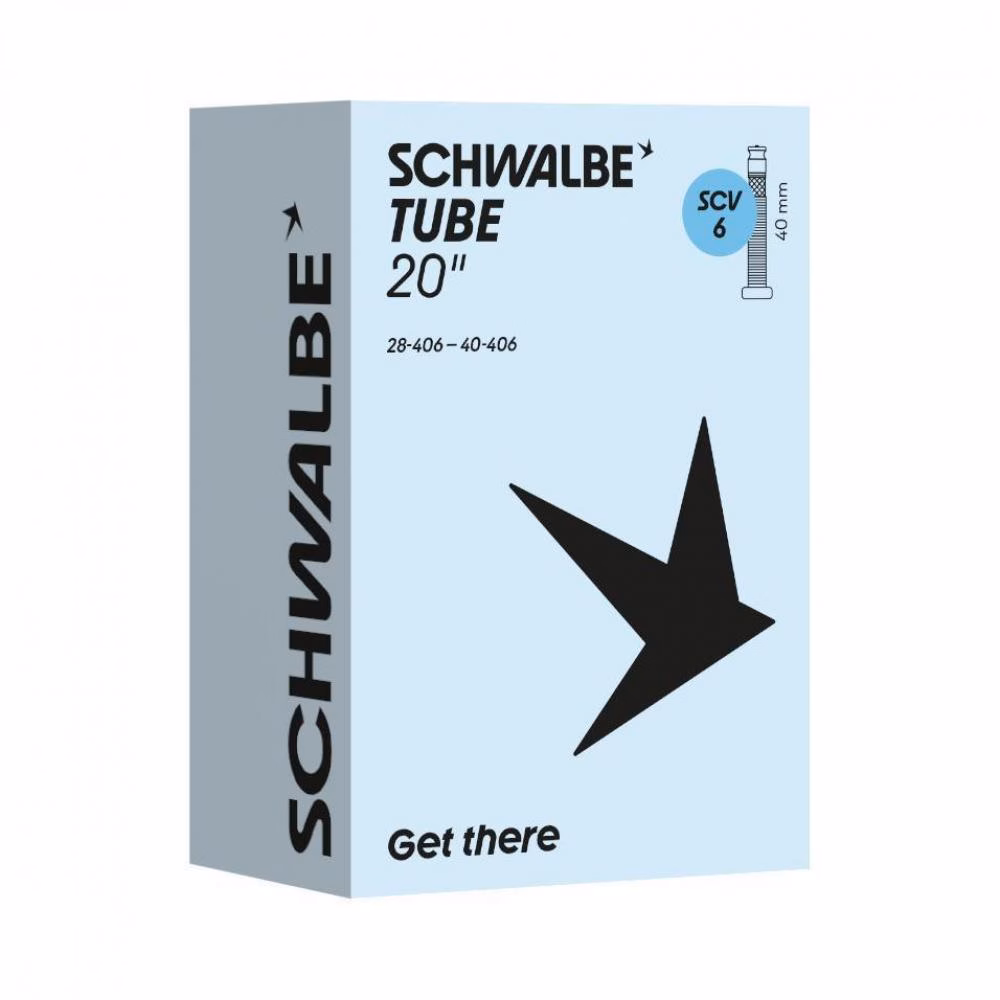 Schwalbe Schlauch Nr. 6 20 Zoll - SCV 40 mm, 28/40-406