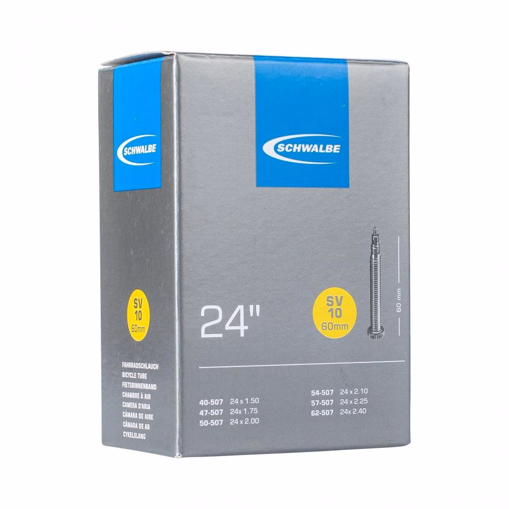 Schwalbe Schlauch SV10 40/62-507 60mm 40 - zuverlässiger Fahrradschlauch in moderner Ausführung